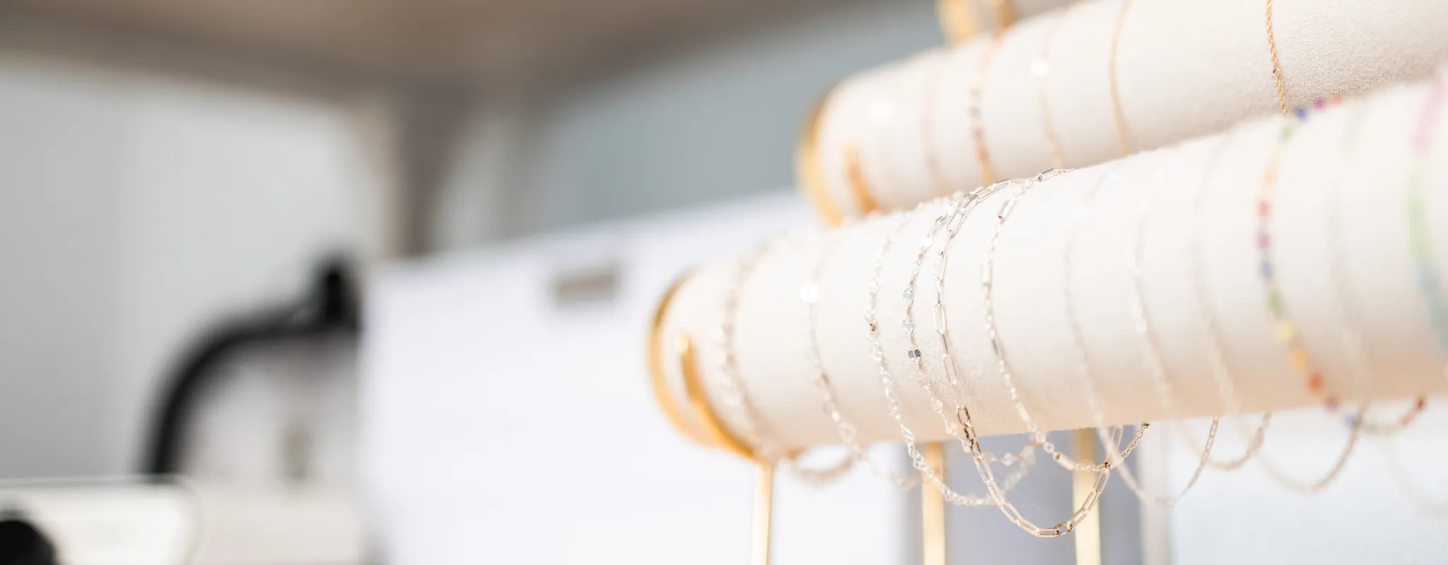 Permanent Jewlery showcase