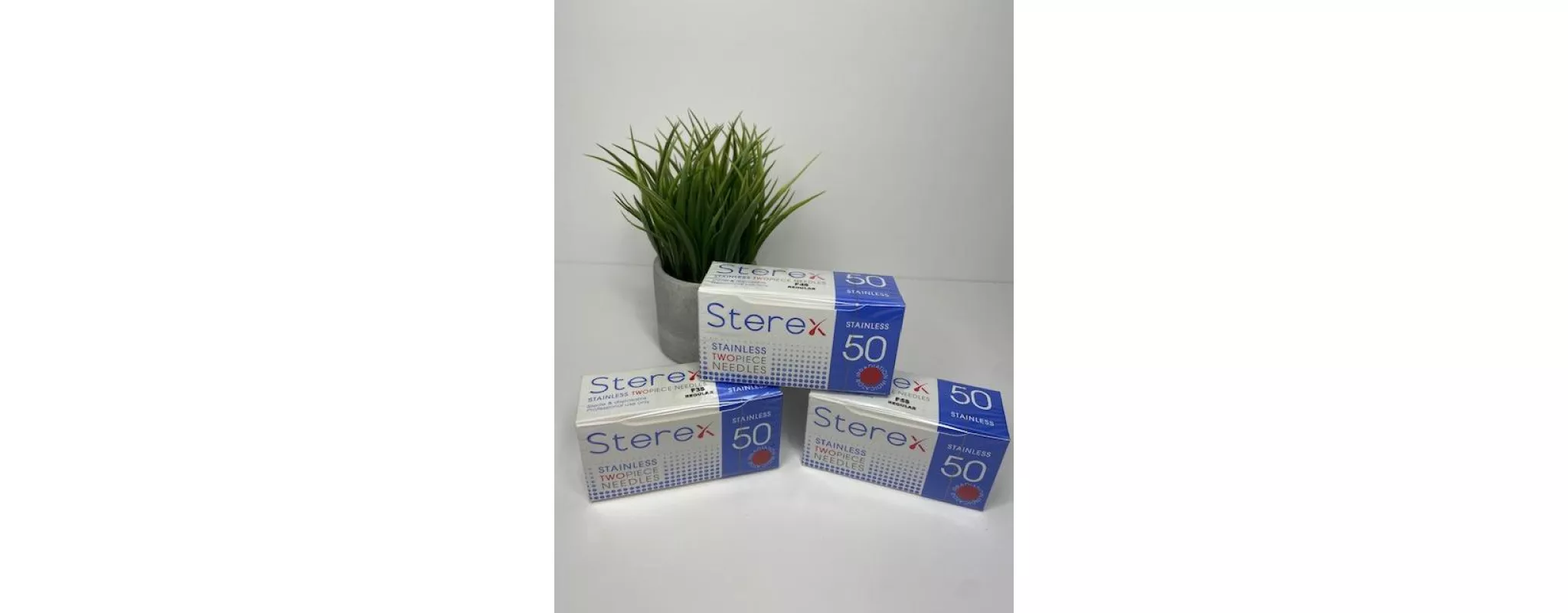 Sterex Stainless steel needles in a variety of sizes