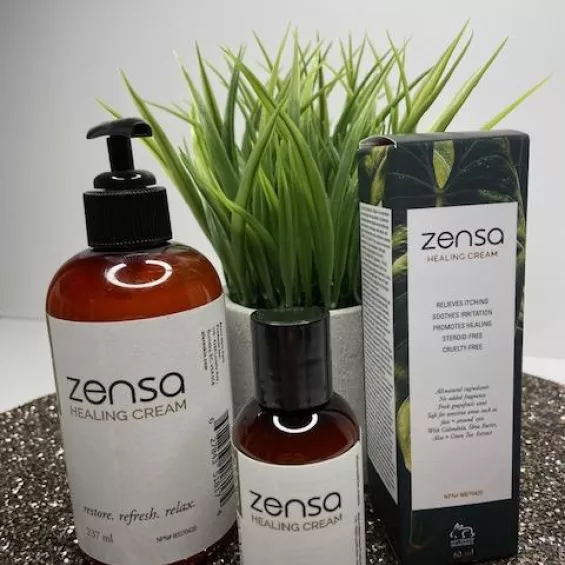 Zensa Healing Cream come in two sizes, 60ml and 237ml.